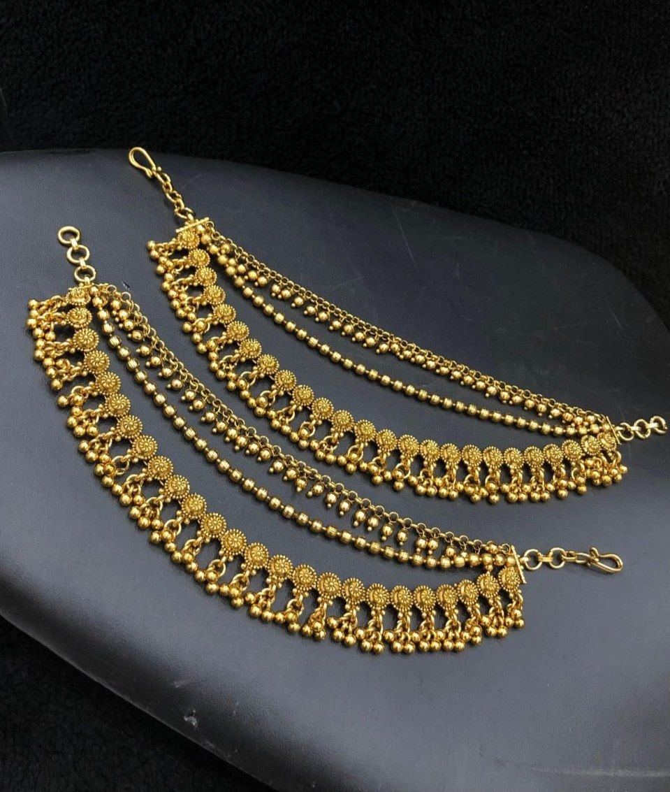 Antique Temple Bell Earchain